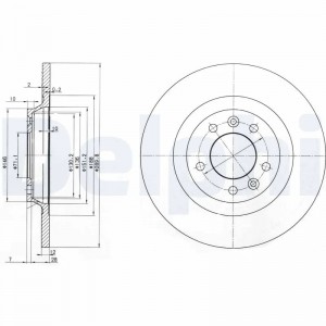 BG3836 диск тормозной задний!\ Peugeot 407 1.8-3.0 04> BG3836 DELPHI