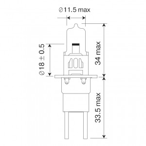 Лампа 12V H3c 55W PK22d-5 Super White МАЯК 52330 SW MAYAK