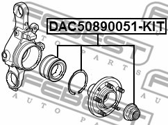 Подшипник ступицы задний ПОДХОДИТ ДЛЯ LAND ROVER DISCOVERY III/IV DAC50890051-KI DAC50890051-KIT FEBEST