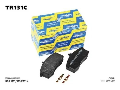 Колодки тормозные ВАЗ-1111 передние (4шт.) TRANSMASTER TR131C TRANSMASTER