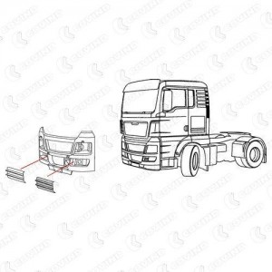 защита фары! противотуманой левая MAN TGX TGX125 COVIND