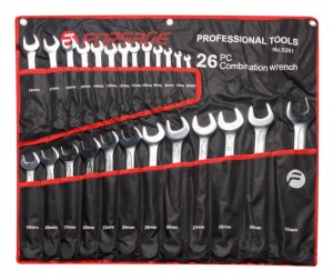 набор ключей комбинированных! 26пр., 6-28, 30, 32мм,на полотне\ F5261P FORSAGE TOOLS