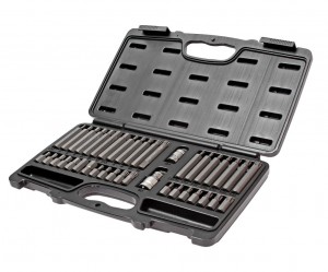 Набор бит 1/2" 3/8" SPLINE, TORX, HEX с держателем 40 предметов в кейсе JTC JTC-3965 JTC TOOLS