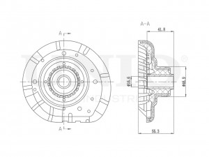 Опора амортизатора передняя RMP-13125 UNIO