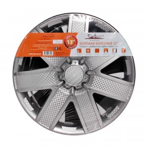 Колпаки колесные 13 Гелакси, серебристый, карбон, компл. 2 шт.  AWCC-13-14 AWCC-13-14 AIRLINE