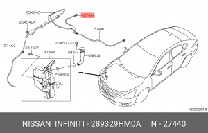 форсунка омывателя стекла!\ Nissan 28932-9HM0A NISSAN