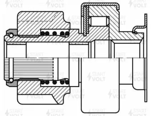 Привод стартера (бендикс) для а/м BMW X1 F48 (14-) 2.0D (VCS 2613) VCS2613 START VOLT