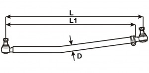 Тяга продольная рулевая L=879 MB Actros/Atego/Axor 97--> 220.082 CEI