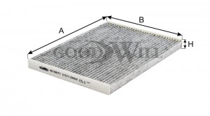 Фильтр салона угольный AG158CFC AG 158 CFC GOODWILL