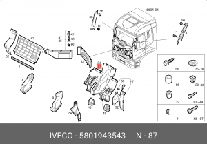 5801943543 ОБЛИЦОВКА 5801943543 IVECO