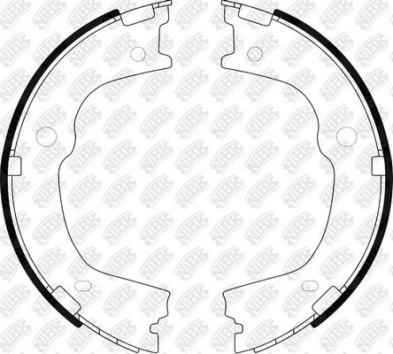 Колодки стояночного тормоза HYUNDAI SANTA FE/KIA SORENTO 09-  FN0664 FN0664 NIBK