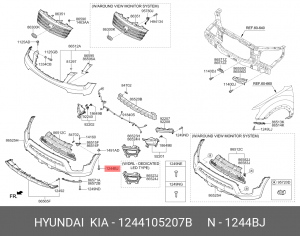 Винт HYUNDAI Accent (00-) OE 1244105207B HYUNDAI KIA