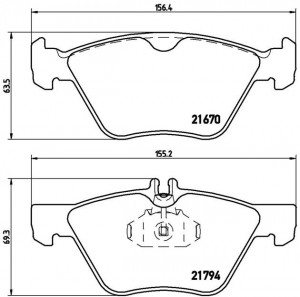 Колодки тормозные P50026 P50026 BREMBO