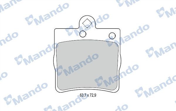 Колодки тормозные MERCEDES W202,W203,W209,W210,R171 CHRYSLER задние (4шт.) MANDO MBF011122 MANDO