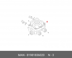 L-ШТЕКЕР L-SN12-K6-D9-CUZN-232-230 (1012 81981836020 MAN