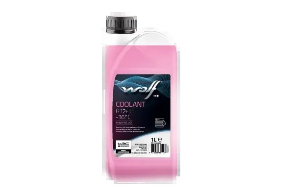 WOLF COOLANT G12+ LL -36°C 1Л G12+ AFNOR NFR 15-601 ASTM D3306, D4985 BS 6580 CU 1052656 WOLF