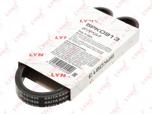 Ремень поликлиновой 5PK0913 LYNXAUTO