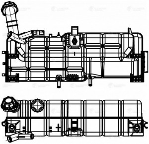 Бачок расширительный КАМАЗ 5490 LUZAR LET 1570 LUZAR