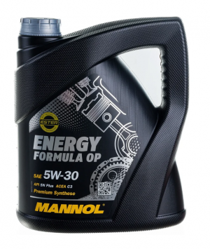 Масло моторное синтетическое 7701 Energy Formula OP 5W30 SN, C3 4л 1077 MANNOL
