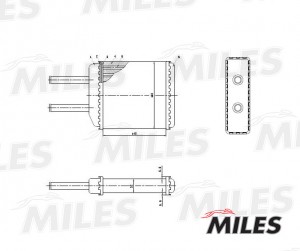 Радиатор отопителя (мех. сборка) DAEWOO MATIZ 0.8/1.0 98-05) (NISSENS 76506) ACH ACHM005 MILES