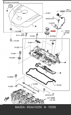 MAZDA 3/ 5/ 6 (GG)/ MPV II (LW)/ MX-5 III (NC) R2AA-10-250 MAZDA