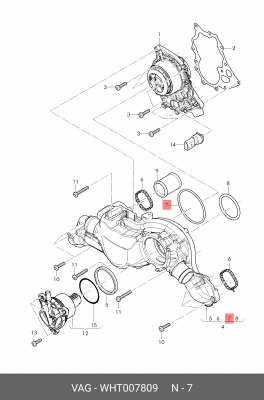 WHT007809 auto part WHT 007 809 VAG
