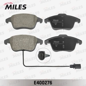 Колодки тормозные передние (с датчиком) (Смесь Low-Metallic) AUDI A4/A4 ALLROAD/ E400276 MILES