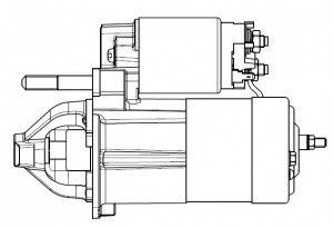 Стартер для а/м Hyundai Santa Fe (01-) 2.4i/2.7i/Tucson (04-)/Sonata IV (01-) 2. LST 0856 START VOLT