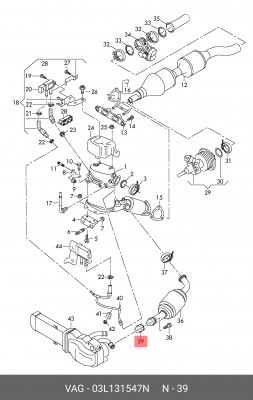 A6 [C6,4F] (2005-2011) 03L 131 547 N VAG
