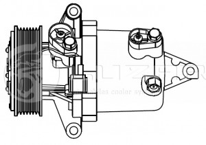 Компрессор кондиц. для а/м Nissan Juke (10-) 1.6i LCAC1416 LCAC1416 LUZAR