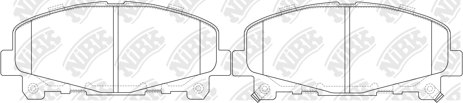 Колодки тормозные дисковые HONDA ACCORD 2008-2015 PN8865 PN8865 NIBK