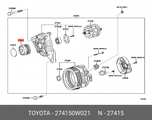 TOYOTA RAV 4 (2013-2019) 27415-0W021 TOYOTA