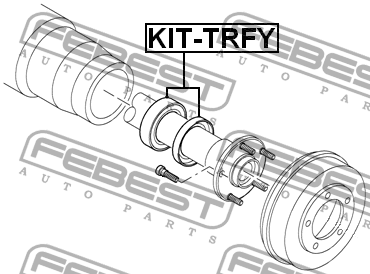 Подшипник задней полуоси комплект KIT-TRFY FEBEST
