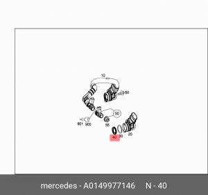 сальник картерных газов!\ MB W218 A 014 997 71 46 MERCEDES BENZ