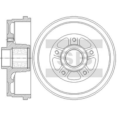 Диск тормозной SD7107 SD7107 SANGSIN