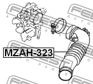 Патрубок воздушного фильтра MZAH-323 MZAH-323 FEBEST