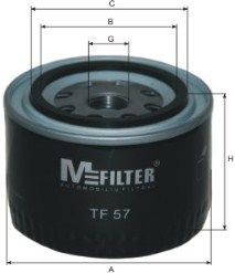 фильтр масляный!\ Lada Kalina/Nova/Samara TF57 MFILTER AUTOMOTIVE FILTERS