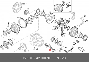 Поршень 42100701 iveco 42100701 IVECO
