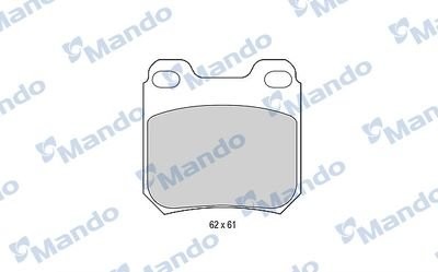 Колодки тормозные OPEL Omega A,Vectra B задние (4шт.) MANDO MBF015081 MANDO
