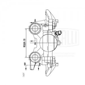 Суппорт торм. Peugeot 206 (98-) зад. лев. d=30мм (CF 095115) CF095115 TRIALLI