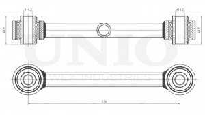 Рычаг подвески продольный задний верхний SSP-40144 UNIO