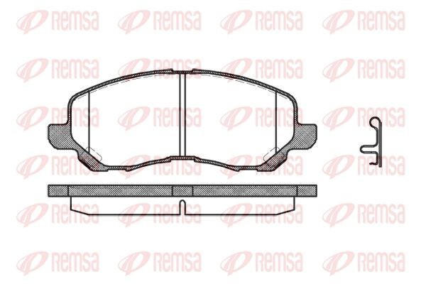 804 12 FDB1621 !колодки дисковые п.\ Mitsubishi Space Runner 2.0i 16V/2.4GDi 99> 080412 REMSA