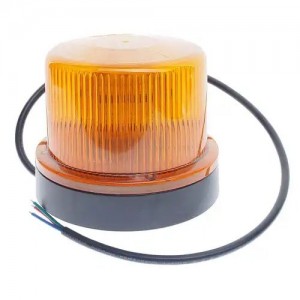 Маяк импульсный 12/24V светодиодный стационарный желтый MEGAPOWER 37034003 MEGA POWER