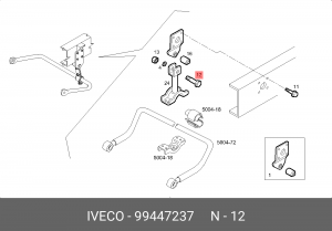 болт крепления переднего стабилизатора!\IVECO 99447237 IVECO