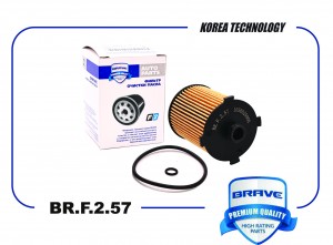 Фильтр масляный 1056025900 BR.F.2.57 Geely Tugella FY-11 2.0T, Monjaro KX-11 2.0 BRF257 BRAVE