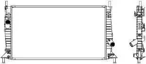 Радиатор FORD Focus 2 MAZDA 3 (03-09) VOLVO S40 (04-12) охлаждения двигателя SAK 33011027 SAKURA