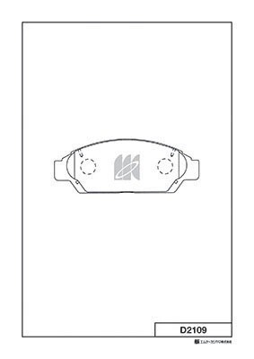 D2109-01 Y02-2109 !колодки дисковые п.\ Toyota Camry SV32 90-94 D2109 MK KASHIYAMA