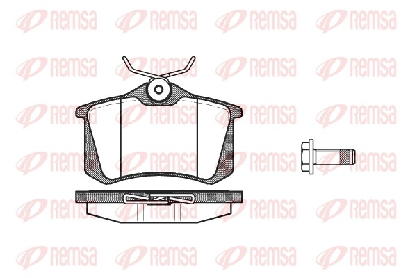 263 05 263 01=FDB1083 !колодки дисковые з.\ Audi A3-A8 94>,VW Golf III-IV/Passat 026305 REMSA