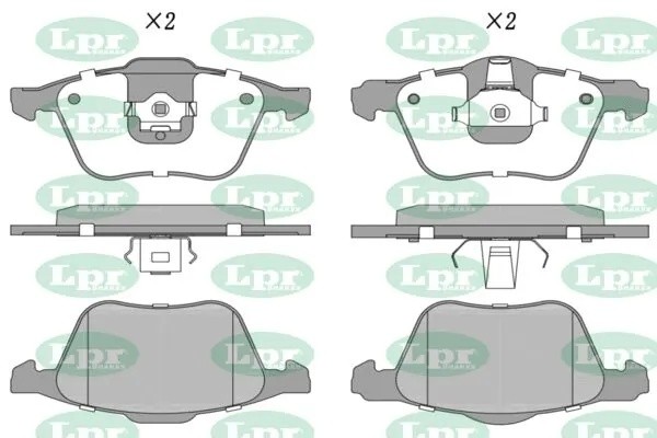 Комплект тормозных колодок 05P1286 05P1286 LPR