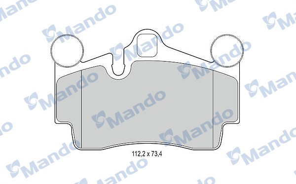 Колодки тормозные VW Touareg AUDI Q7 PORSHE Cayenne (02-) R18 задние (4шт.) MAND MBF015917 MANDO